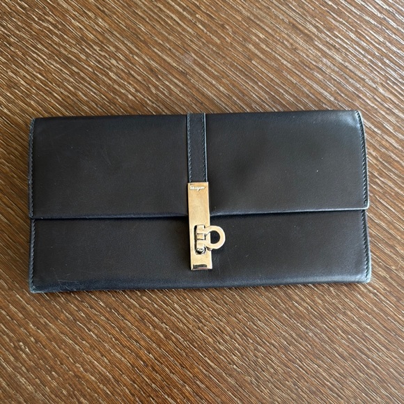 Salvatore Ferragamo Black Leather Wallet - Picture 3 of 11
